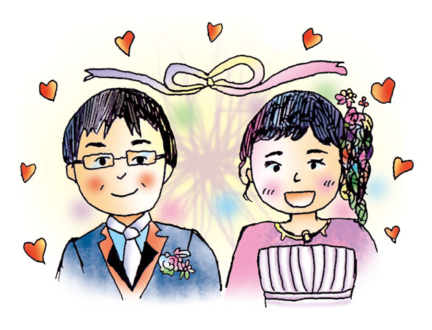 ひろしさん・まゆみさん、ご結婚おめでとう！