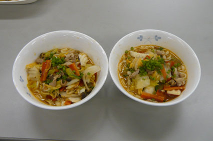 ４．中華打ち込みうどん